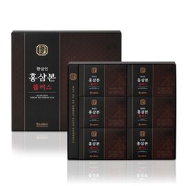 [NH NongHyup Hansamin] Red Ginseng Essence Plus 350ml × 30 Pouches – Smooth and Healthy 6-Year-Old Red Ginseng Drink for Vitality and Immunity Support – Made in Korea
